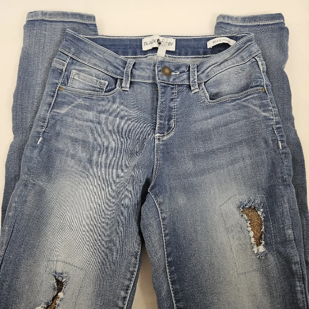 Black Daisy Billie factory distressed jeggings size 1 / 25